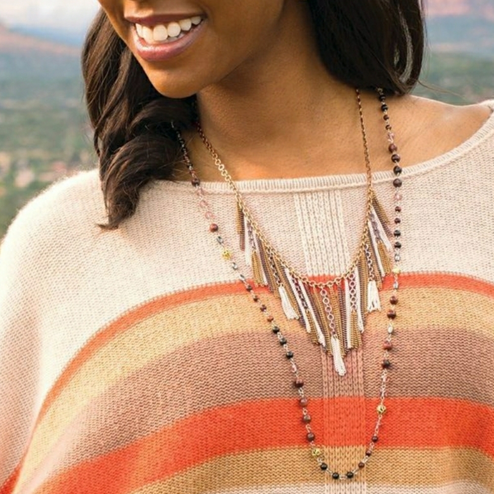 Three tone necklace